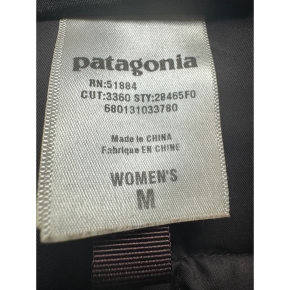 Patagonia Women Down Long Puffer Coat downtown Loft chocolate Brown Sz M Hooded - Picture 4 of 16